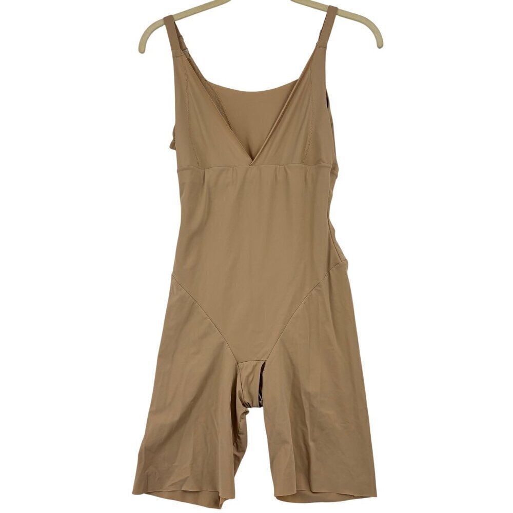 Maidenform Bodysuit Shaper Womens Size L Nude Beige Body Briefer Smoother